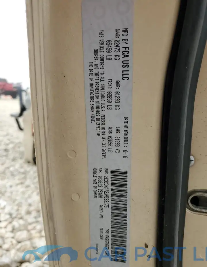 2C3CDXAT2JH289175# 13