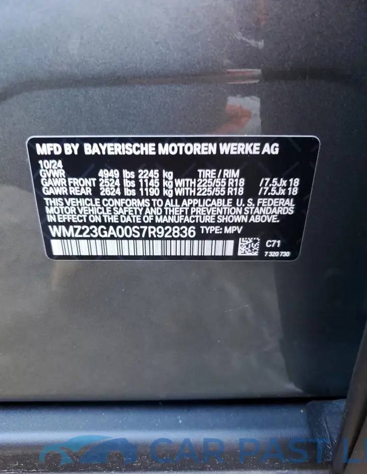 WMZ23GA00S7R92836# 13