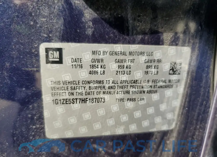 1G1ZE5ST7HF187073# 13