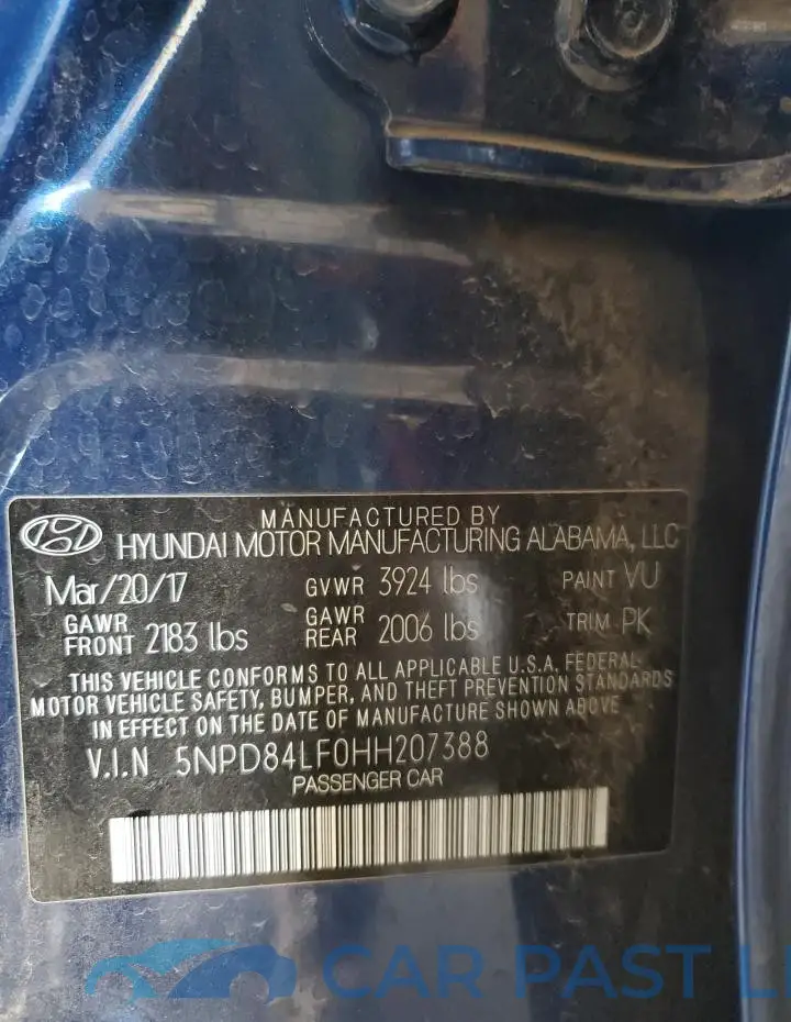 5NPD84LF0HH207388# 12
