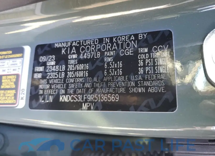 KNDCS3LF9R5136569# 13