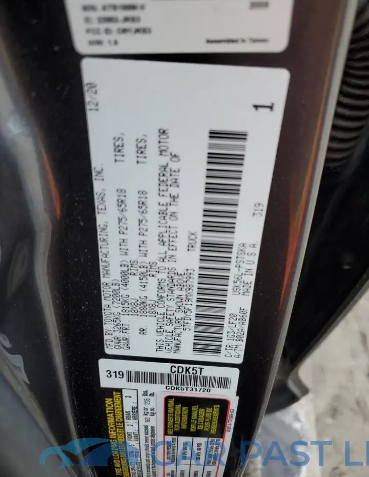 5TFDY5F19MX987993# 12