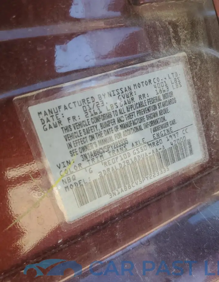 3N1AB8CV5PY223335# 12