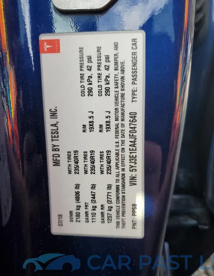 5YJ3E1EA4JF047640# 12