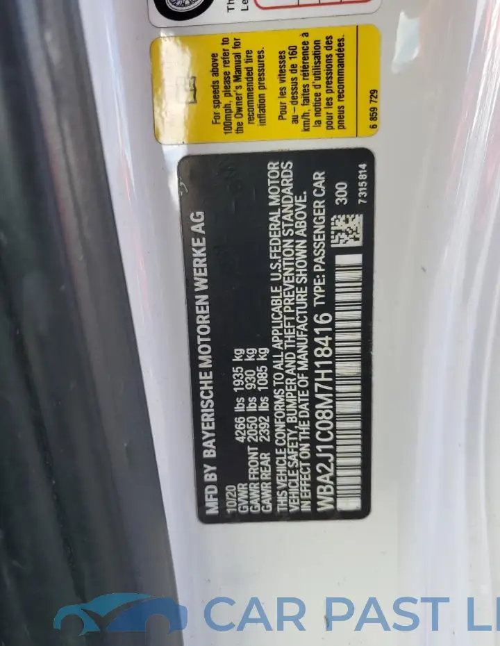 WBA2J1C08M7H18416# 12