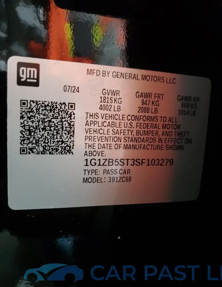 1G1ZB5ST3SF103279# 12