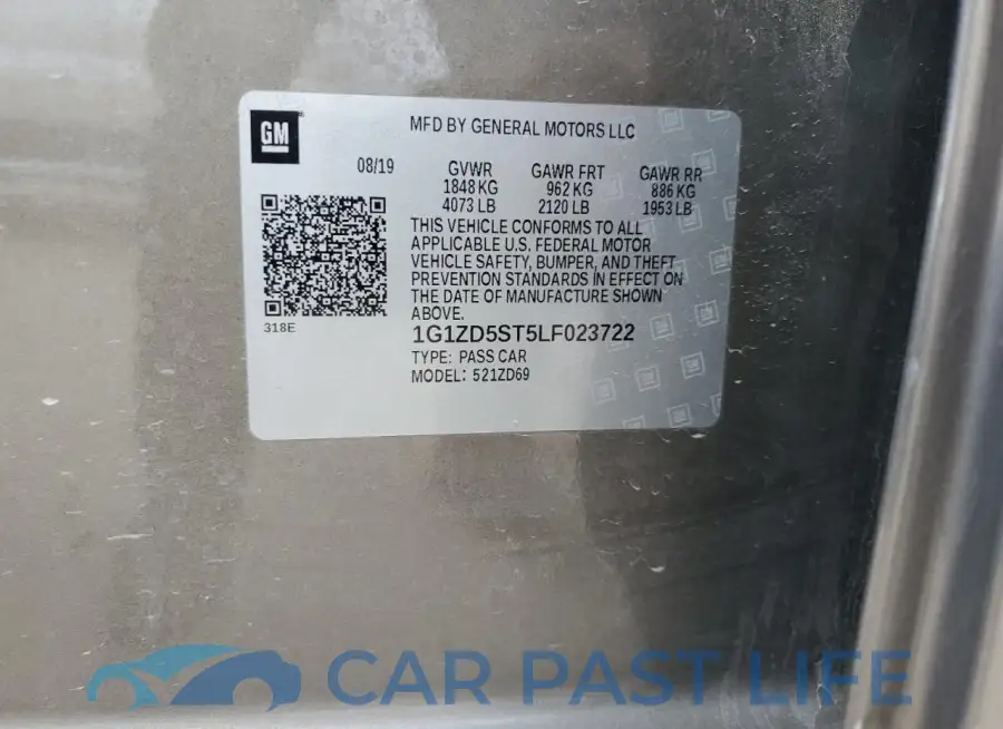 1G1ZD5ST5LF023722# 12