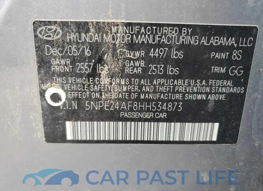 5NPE24AF8HH534873# 12
