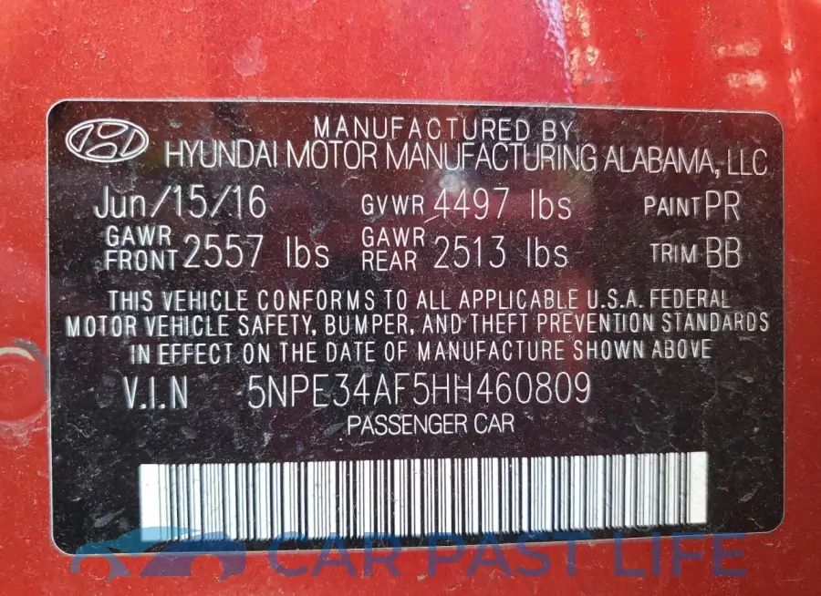 5NPE34AF5HH460809# 13