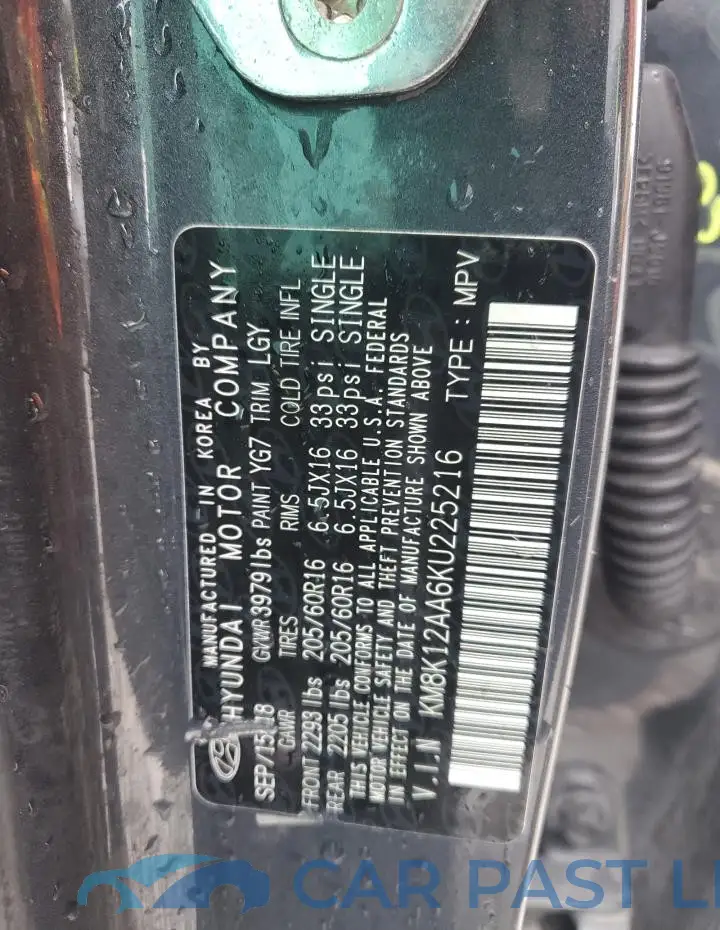 KM8K12AA6KU225216# 12