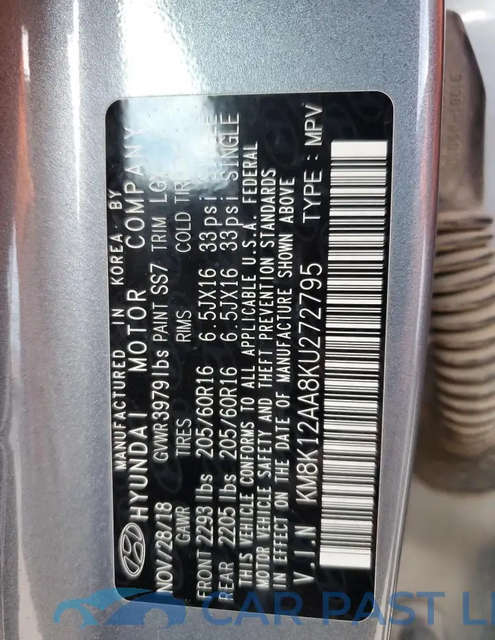 KM8K12AA8KU272795# 13