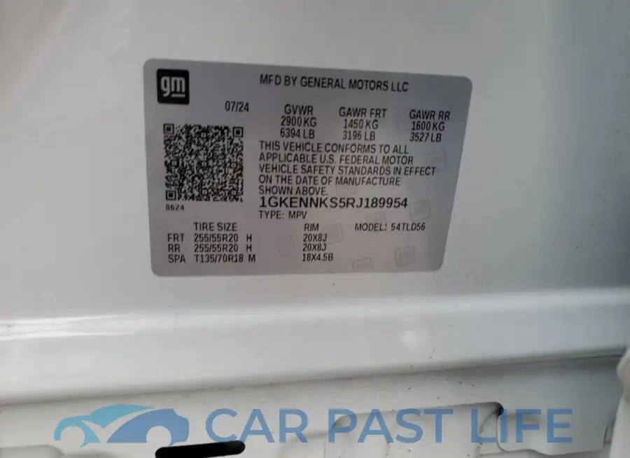 1GKENNKS5RJ189954# 14