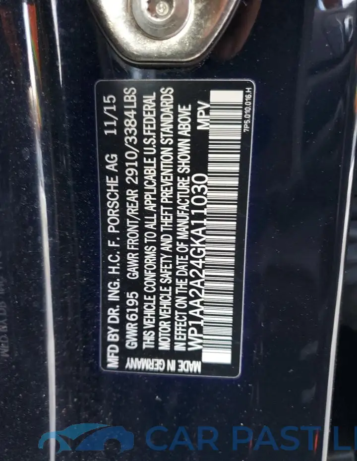 WP1AA2A24GKA11030# 13