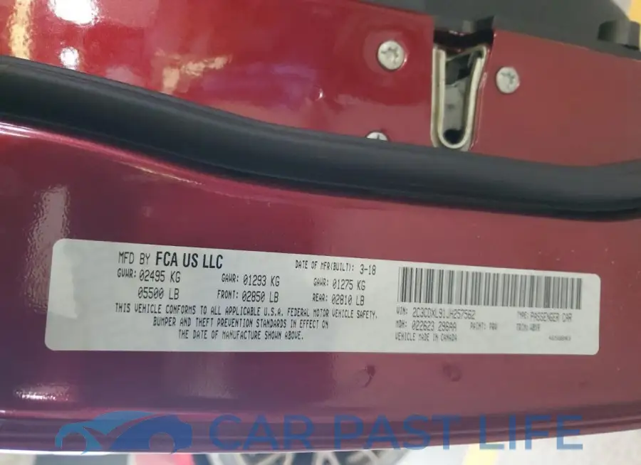 2C3CDXL91JH257562# 13