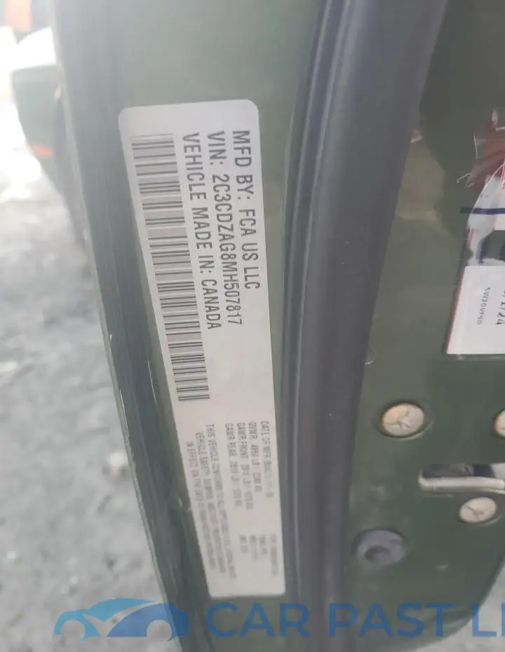 2C3CDZAG8MH507817# 12