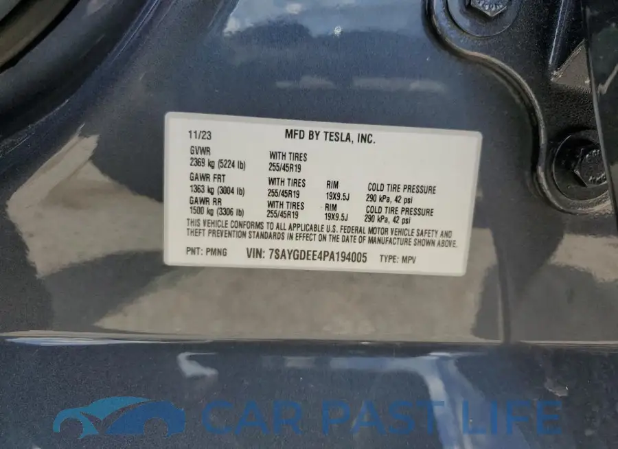 7SAYGDEE4PA194005# 12