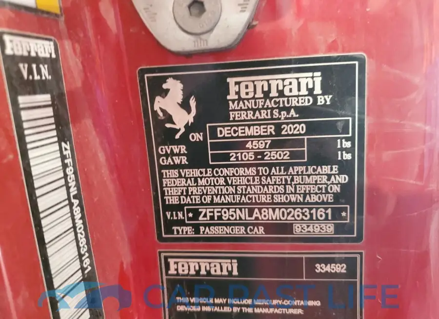 ZFF95NLA8M0263161# 13