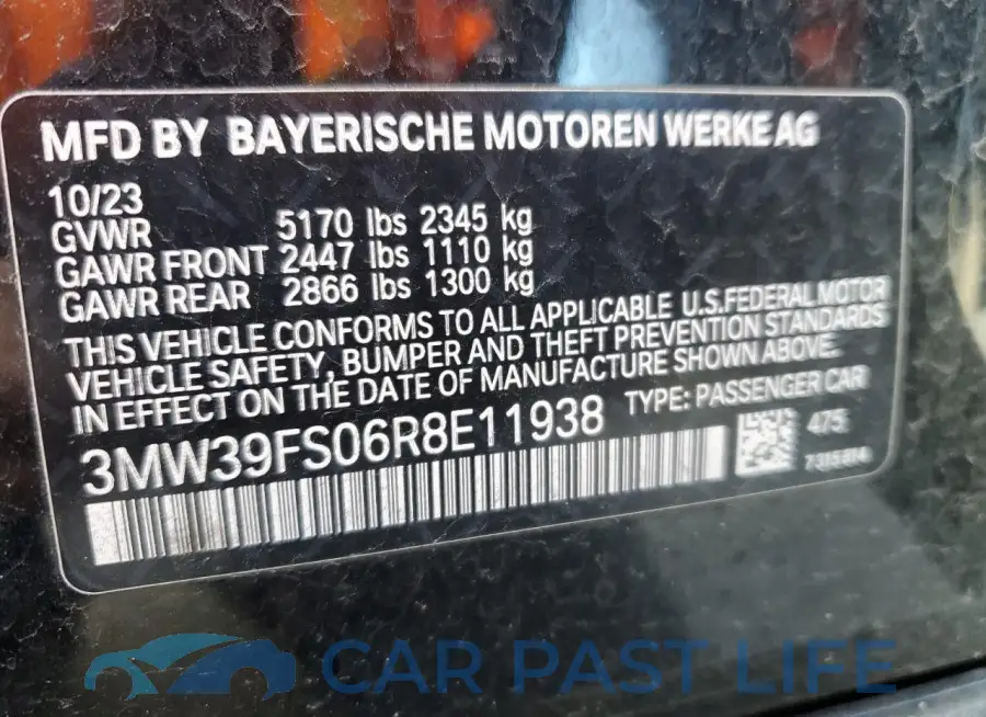 3MW39FS06R8E11938# 12