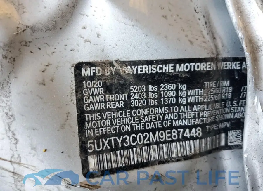 5UXTY3C02M9E87448# 13