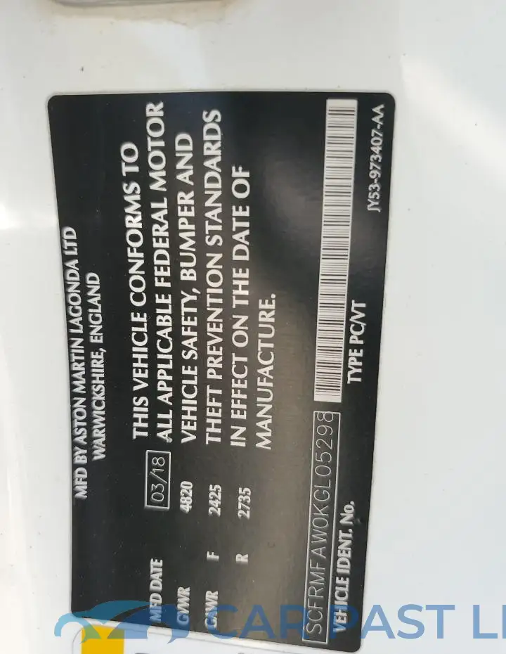 SCFRMFAW0KGL05298# 12