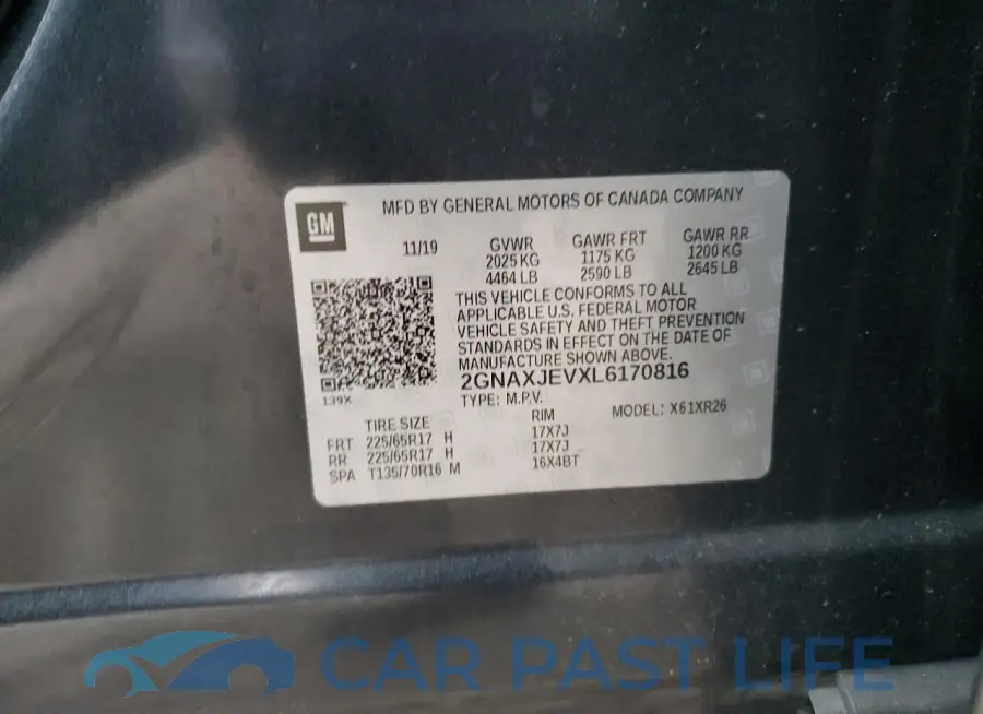 2GNAXJEVXL6170816# 14