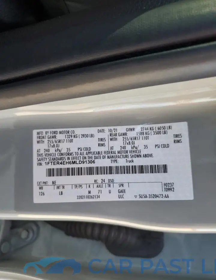 1FTER4EH6MLD91306# 13