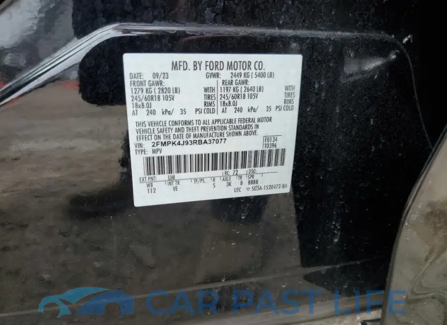 2FMPK4J93RBA37077# 13