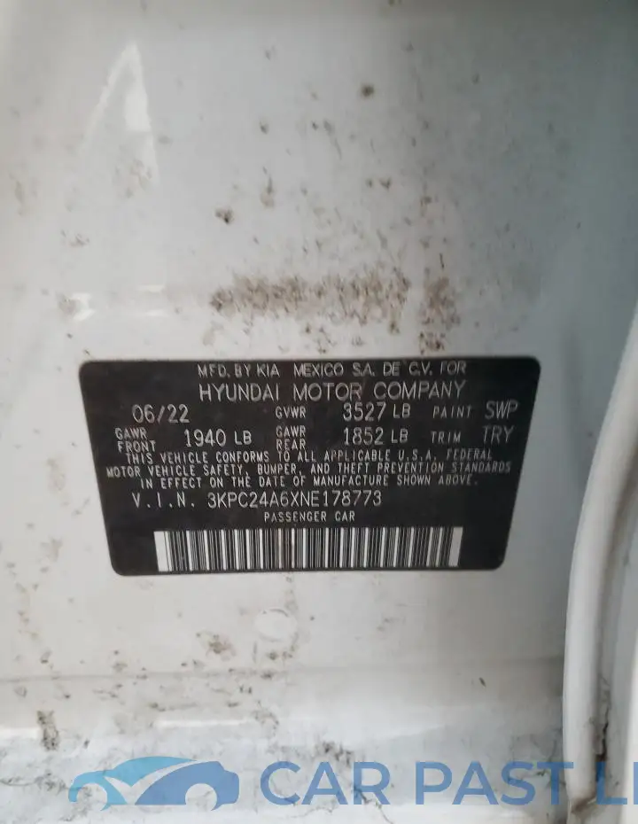 3KPC24A6XNE178773# 12