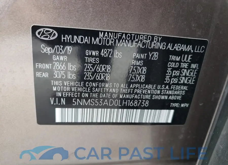5NMS53AD0LH168738# 13