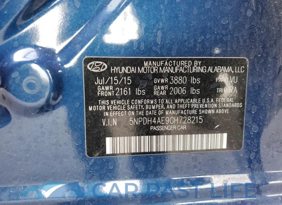 5NPDH4AE9GH728215# 13
