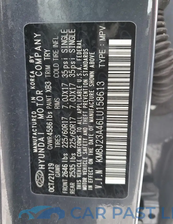 KM8J23A46LU158613# 13
