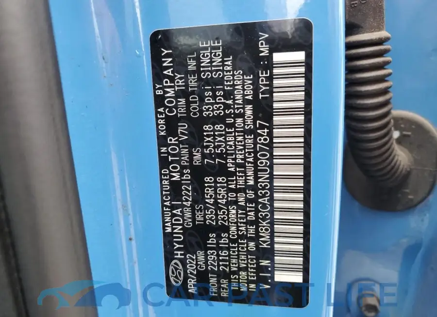KM8K3CA33NU907847# 14