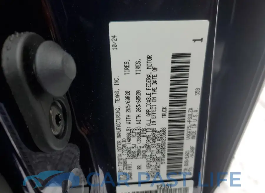 5TFWA5DB5SX255608# 13