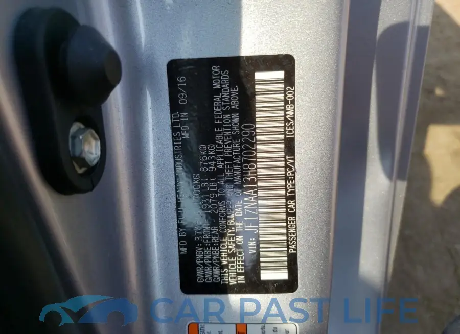 JF1ZNAA13H8702290# 12