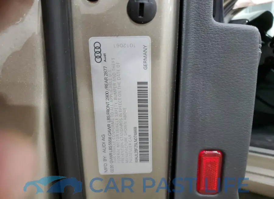 WAUL2BF25LN074868# 13