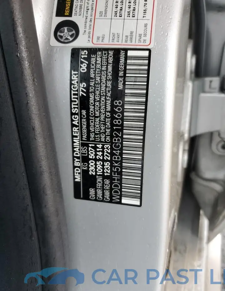 WDDHF5KB4GB218668# 12