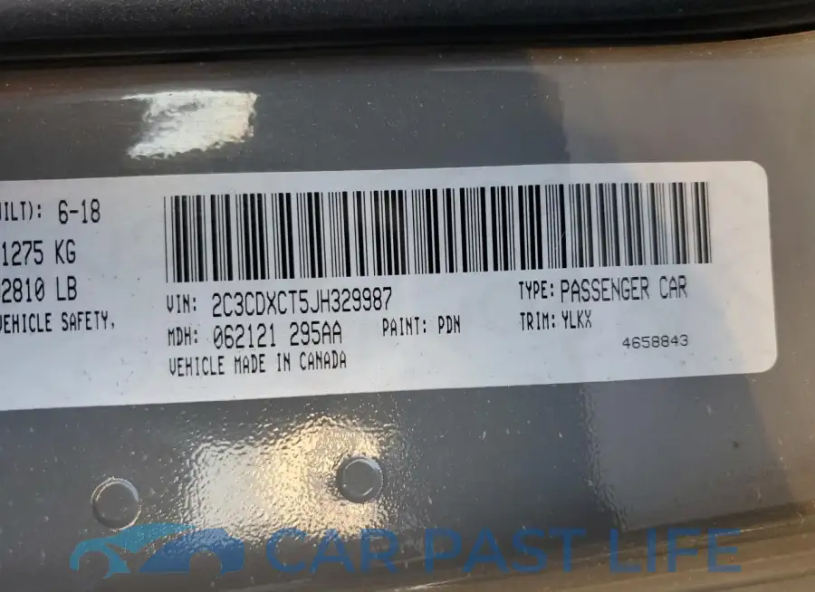 2C3CDXCT5JH329987# 13