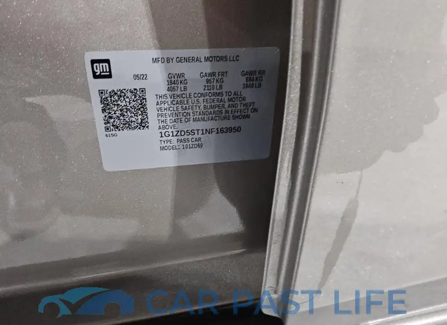 1G1ZD5ST1NF163950# 12