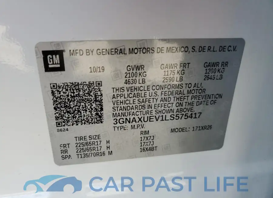 3GNAXUEV1LS575417# 13