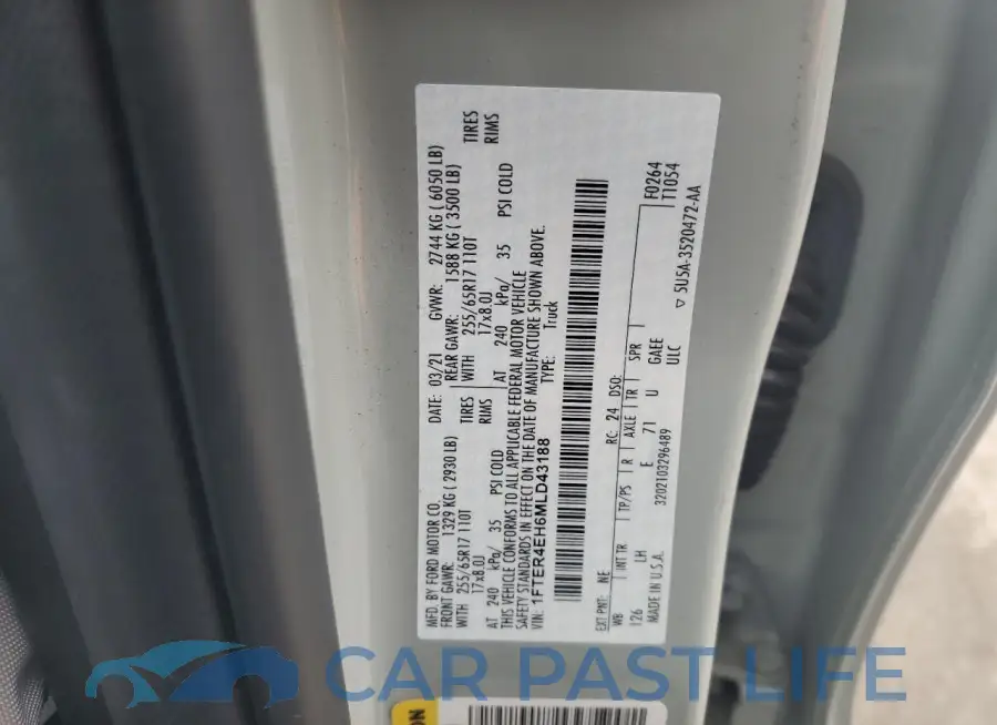 1FTER4EH6MLD43188# 12