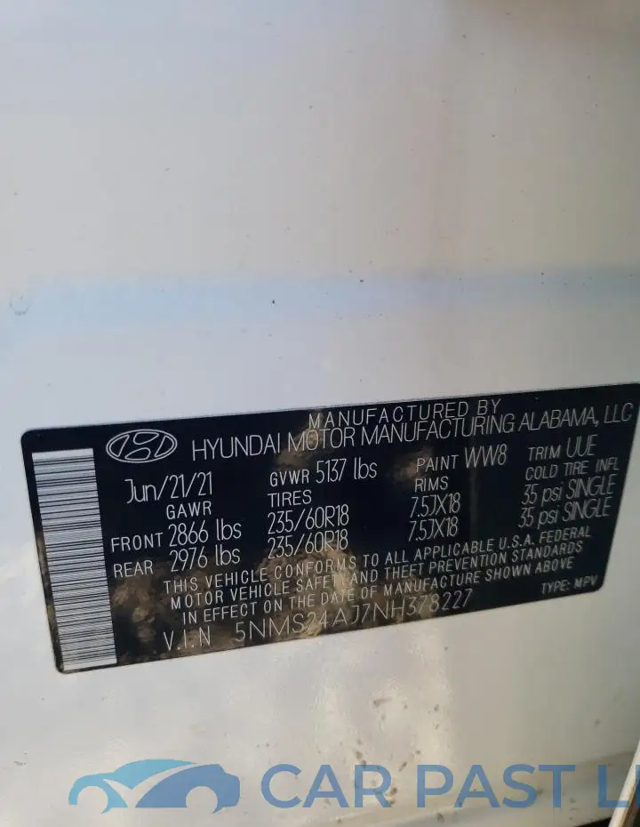5NMS24AJ7NH378227# 14