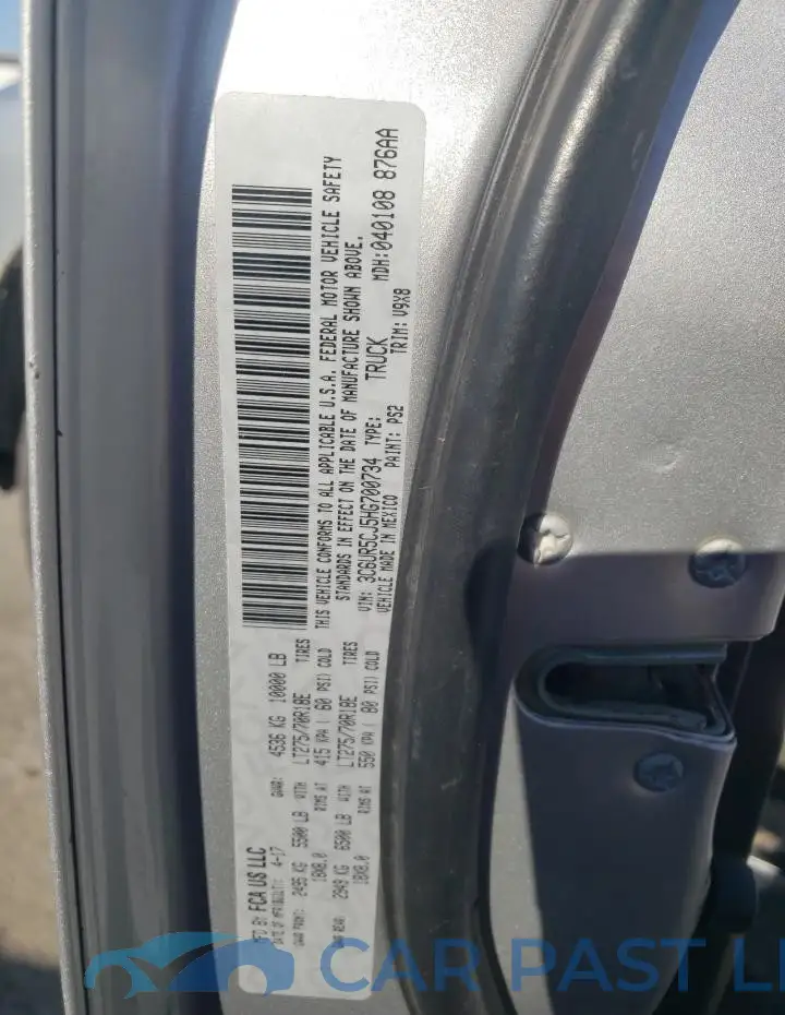 3C6UR5CJ5HG700734# 12