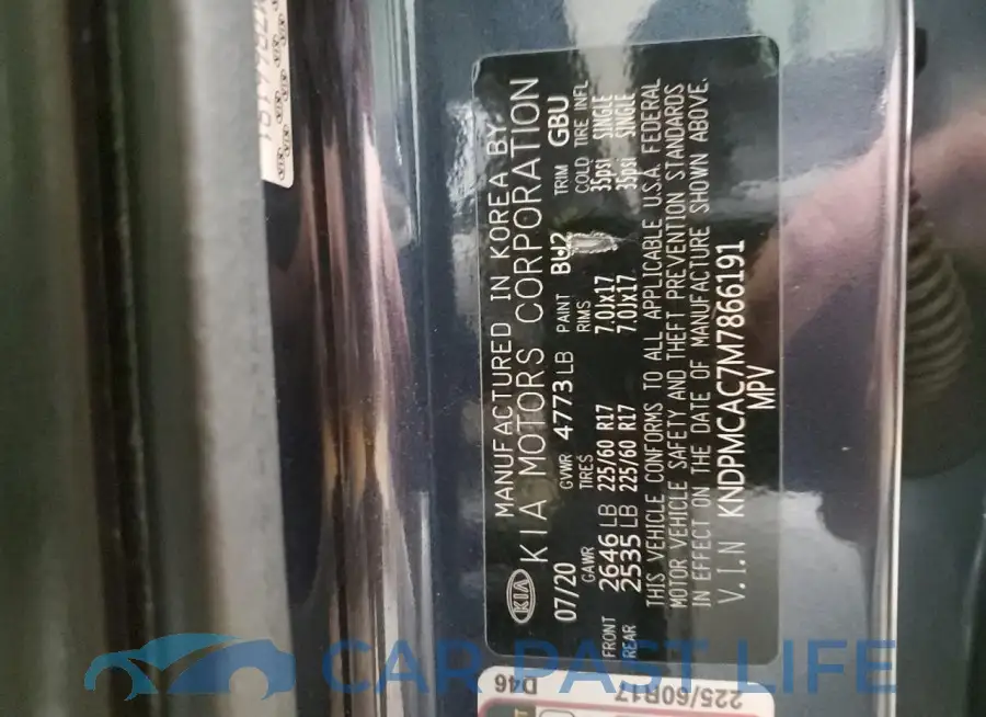 KNDPMCAC7M7866191# 14