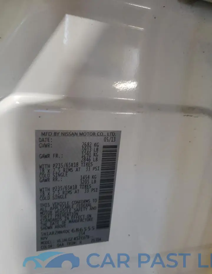 5N1AR2MN4DC686555# 14