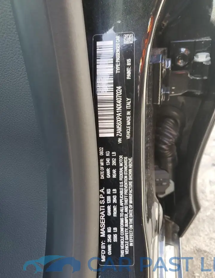 ZAM56XPA1NX407024# 12