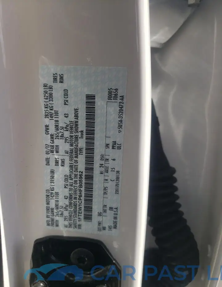 1FTEW1CP6HFB05962# 12