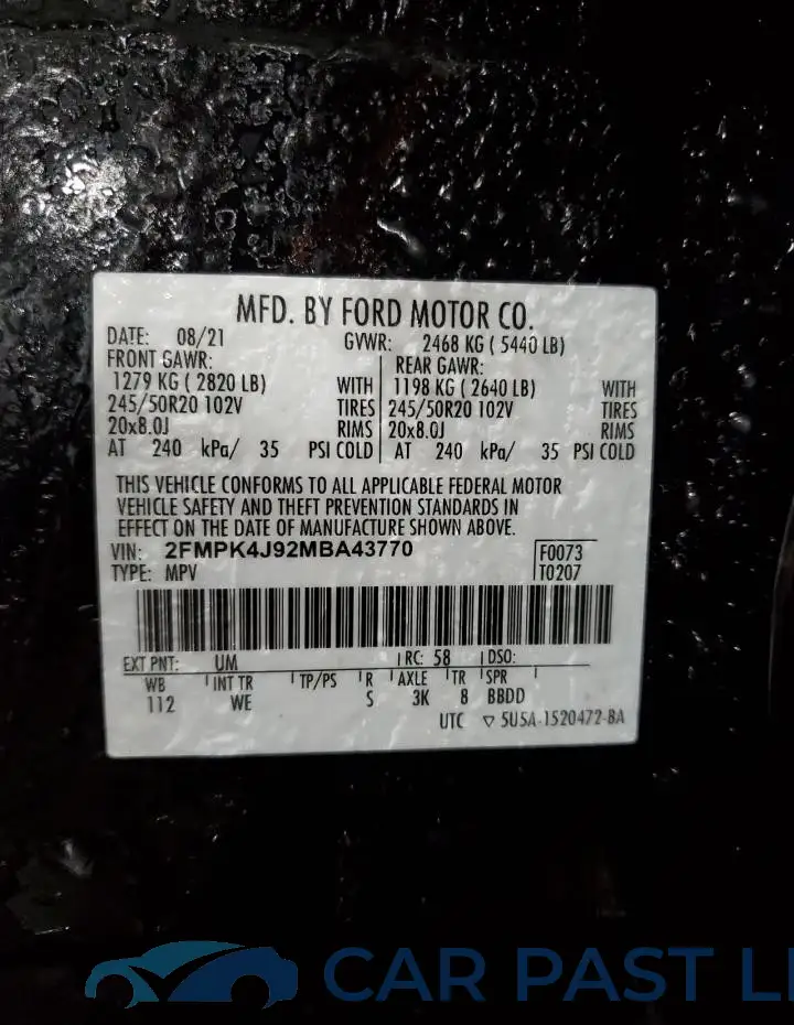 2FMPK4J92MBA43770# 13
