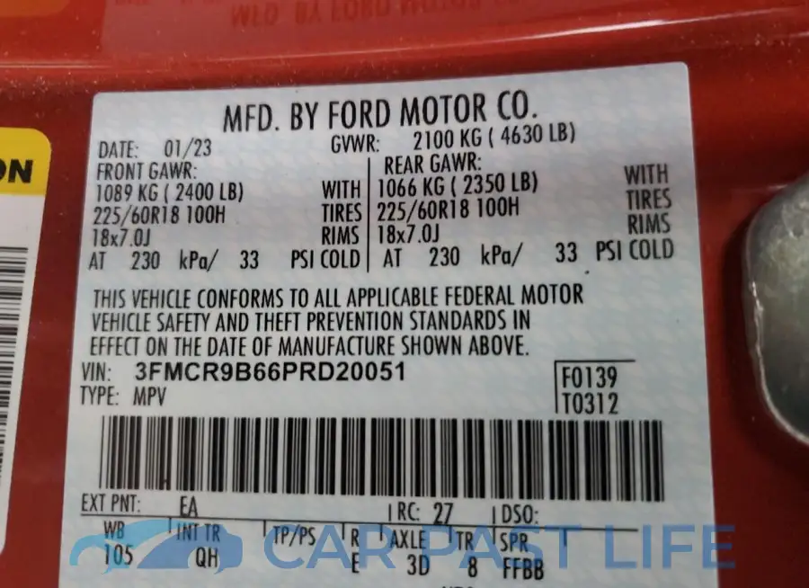 3FMCR9B66PRD20051# 13