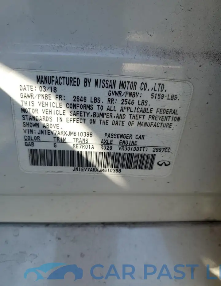 JN1EV7ARXJM610398# 12