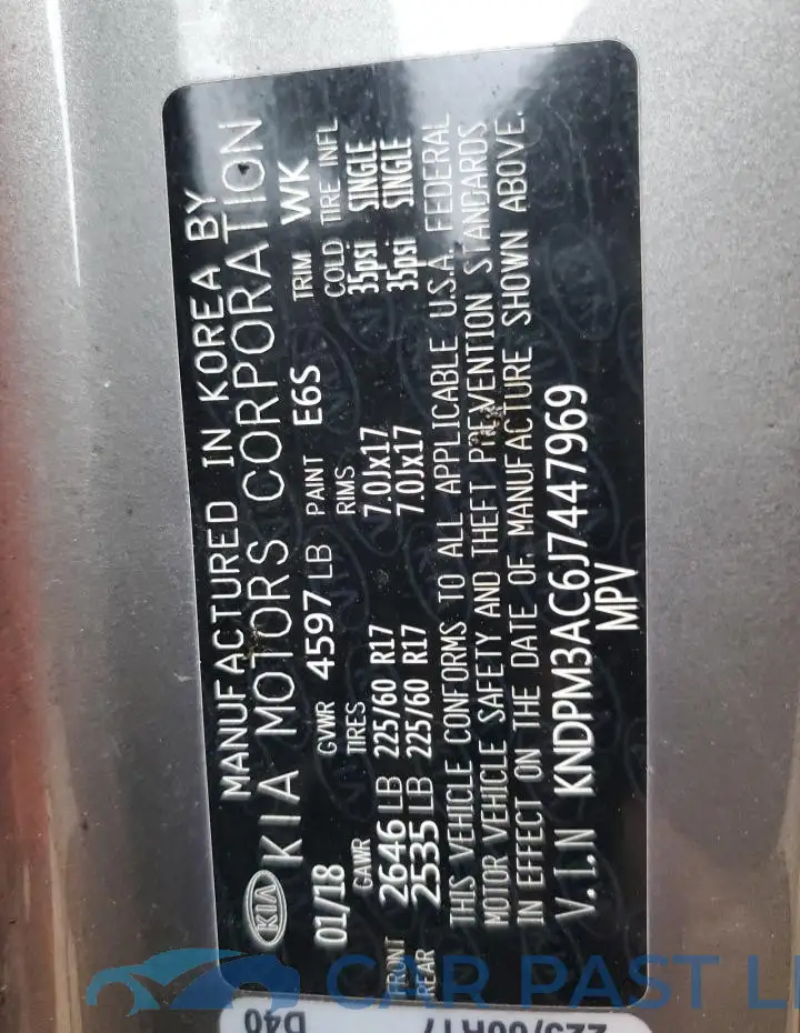 KNDPM3AC6J7447969# 12